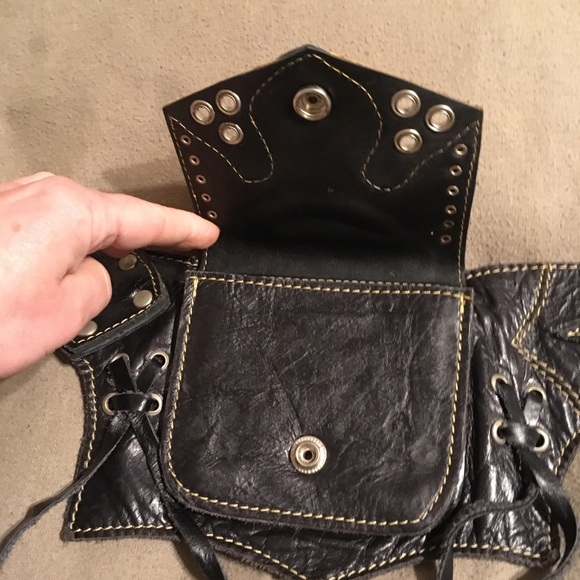 SOLD Handmade Leather Western Inspired Utility Belt - Picture 12 of 14